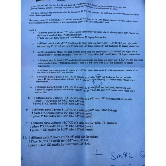 RC Plane Wing Saddle Kit with Instructions - Picture 7 of 7